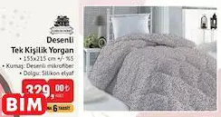 CASİLDA HOME DESENLİ TEK KİŞİLİK YORGAN